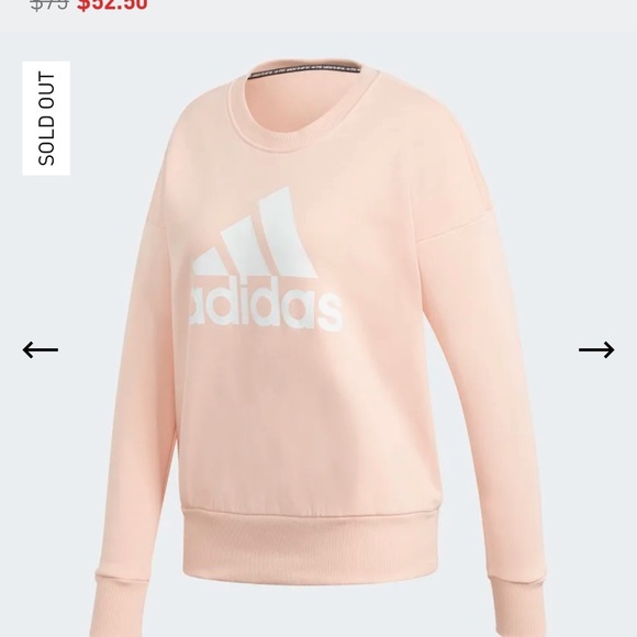 ADIDAS BADGE OF SPORT CREW SWEATSHIRT SIZE SMAll - Picture 1 of 8